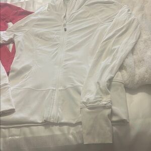 Lululemon Athletica White Zip-Up Jacket